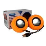 Caixa De Som 6w Rms Kp-7032 Laranja
