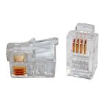 Conector Plug Rj11 P/ Telefonia 11x6 (pct C/ 10 Un.)