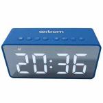 Caixa De Som Bluetooth C/ Hora Alarme Radio Fm Entrada Cartao Micro Sd Mod. Cs-mt6bt Azul