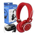 Fone C/ Microfone Estéreo Bluetooth 5.0 Kp-367 Vermelho