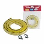 Mangueira Gas Glp 1,25m C/ Abracadeira Metalica